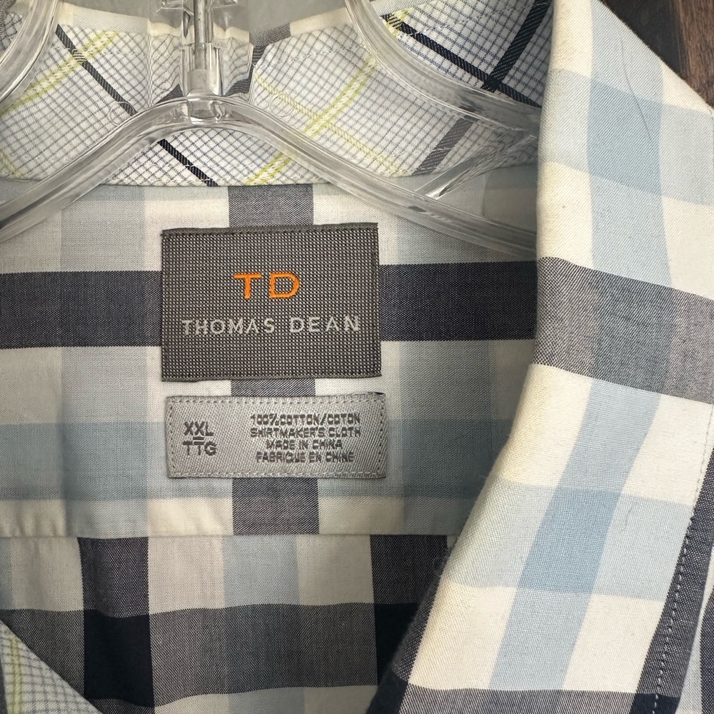 Thomas Dean Men's Plaid Shirt, size XXL - Picture 3 of 8
